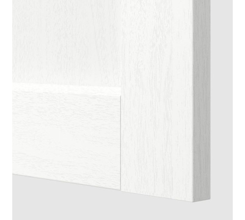 Дверь, белая с отделкой под дерево, ENKÖPING 605.057.66