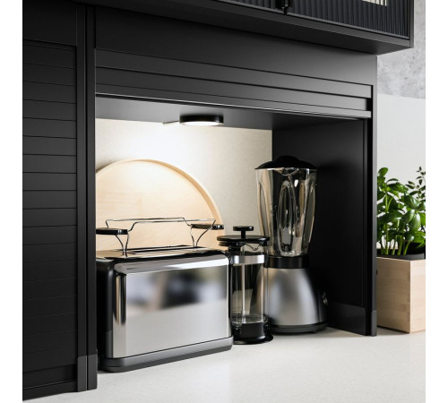 Шкаф с рольставнями для мелкой бытовой техники, черный TITTEBO 205.502.75