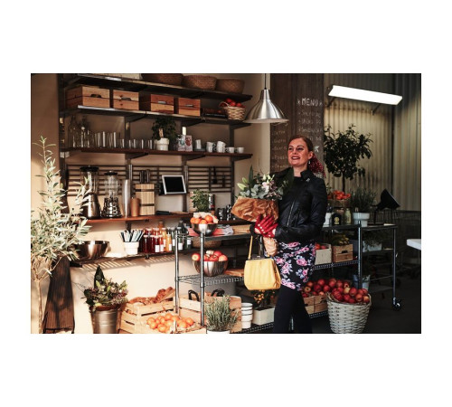 Szyna z półką i kratką, stal nierdz/jesion KUNGSFORS 292.543.41