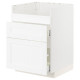 Szafka pod zlew HAVSEN/3fr/2szu, biały Enköping/biały imitacja drewna METOD / MAXIMERA 494.734.32