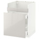 Szafka pod zlew HAVSEN/3fr/2szu, biały Maximera/Ringhult jasnoszary METOD 892.804.55