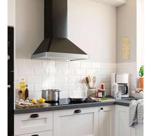 Wyciąg montowany do ściany, IKEA 300 czarny NILSBYN 106.023.69