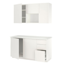Кухня, белая/Veddinge white METOD 096.149.19