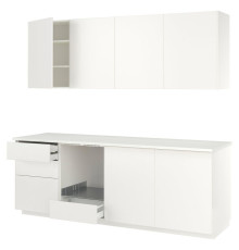 Кухня, белая/Veddinge white METOD 496.149.17