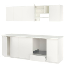 Кухня, белая/Veddinge white METOD 696.149.21