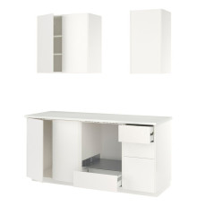 Кухня, белая/Veddinge white METOD 796.157.60