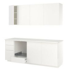 Кухня, белая/Veddinge white METOD 896.102.05