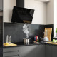 Wyciąg montowany do ściany, IKEA 500 czarny KNUVEBO 706.156.32