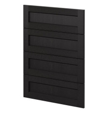 4 fronty do zmywarki, Lerhyttan bejcowane na czarno METOD 294.499.90