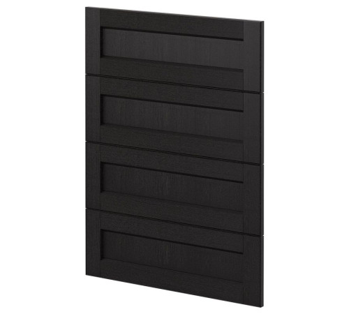 4 fronty do zmywarki, Lerhyttan bejcowane na czarno METOD 294.499.90