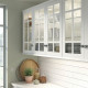 Drzwi szklane, biały STENSUND 104.505.87