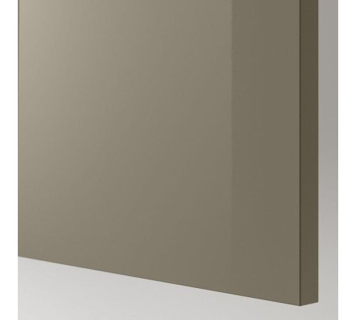 VOXTORP panel maskujący, połysk ciemnoszarobrązowy, 39x106 cm
