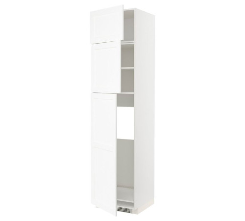 W sz d lod z 3 drz, biały Enköping/biały imitacja drewna METOD 094.735.37