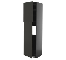 Sza wys lod z 2 drz, czarnoszary/Nickebo matowy antracyt METOD 095.867.37