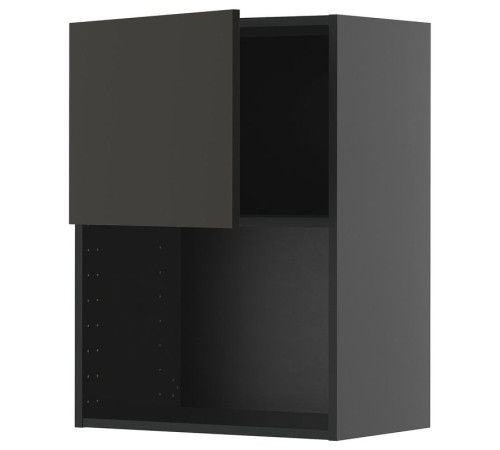 Szafka śc na mikrofal, czarnoszary/Nickebo matowy antracyt METOD 095.881.47