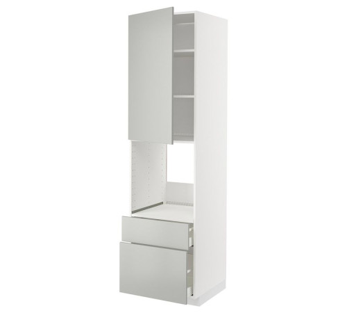 W sz n pie dr/2fr/śre/w szu, biały/Havstorp jasnoszary METOD / MAXIMERA 195.387.98