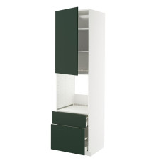 In sz n pie dr/2fr/medium/in sz, white/Havstorp deep green METOD / MAXIMERA 195.569.09