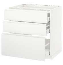 Sz stj pł/3fr/3szu, белый/Воксторп матовый белый МЕТОД / МАКСИМЕРА 291.127.90