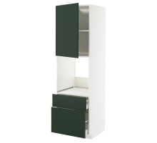 In sz n pie dr/2fr/medium/in sz, white/Havstorp deep green METOD / MAXIMERA 295.573.00