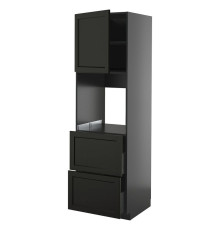 W sz n pie dr/2fr/2w szu, black-gray/Lerhyttan stained black METOD / KNIVSHULT 295.875.14