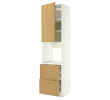 Sza wys n pie/drz/2szu, biały/Sinarp okl dęb METOD / MAXIMERA 296.006.00