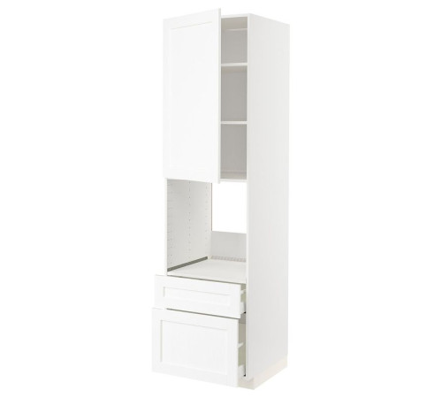 In sz n pie dr/2fr/medium/in sz, белый Enköping/имитация белого дерева МЕТОД / MAXIMERA 394.735.74