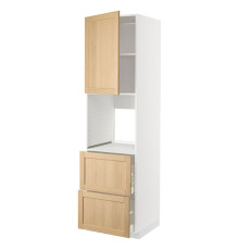 W sz n pie dr/2fr/2w szu, белый/дуб Форсбака МЕТОД / MAXIMERA 395.095.11