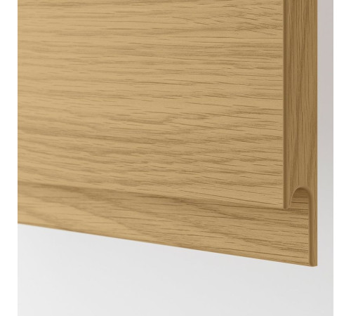 Sza st wys pie 2dr/pół, biały/Voxtorp imit. dębu METOD 395.381.46