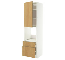 W sz n pie dr/2fr/śre/w szu, biały/Sinarp okl dęb METOD / MAXIMERA 396.008.45