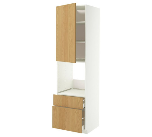 W sz n pie dr/2fr/śre/w szu, biały/Sinarp okl dęb METOD / MAXIMERA 396.008.45