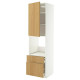 W sz n pie dr/2fr/śre/w szu, biały/Sinarp okl dęb METOD / MAXIMERA 396.008.45