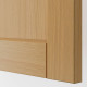 Szaf wys lod/zamr/3drz, biały/Forsbacka dąb METOD 495.094.31