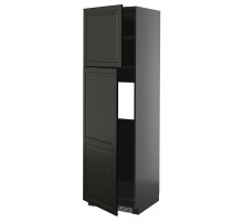 Sza wys lod z 2 drz, czarnoszary/Bodbyn czarny METOD 495.869.00