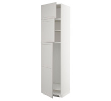 W sz d lod z 3 drz, biały/Lerhyttan jasnoszary METOD 594.600.52