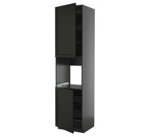 Sza st wys pie 2dr/pół, czarnoszary/Lerhyttan bejcowane na czarno METOD 595.890.74