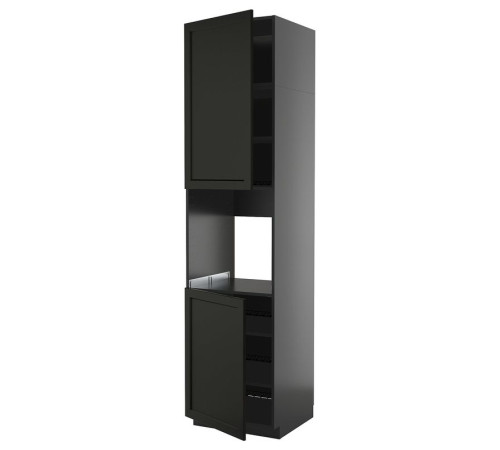 Sza st wys pie 2dr/pół, czarnoszary/Lerhyttan bejcowane na czarno METOD 595.890.74