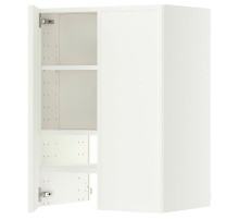 Szafka okapowa z półką/drzwiczkami, biały/Aspudden matowy biały METOD 696.243.12