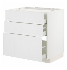 Sz st pł/3fr/3szu, белый/Стенсунд белый МЕТОД / МАКСИМЕРА 794.094.92
