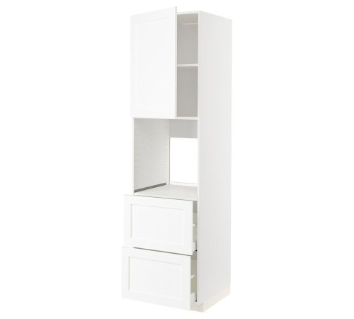 W sz n pie dr/2fr/2w szu, biały Enköping/biały imitacja drewna METOD / MAXIMERA 794.735.72