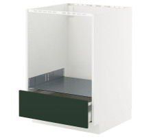 Sz st bake with sza, white/Havstorp deep green METOD / MAXIMERA 795.565.67