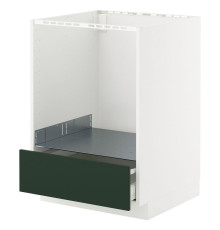 Sz st bake with sza, white/Havstorp deep green METOD / MAXIMERA 795.565.67