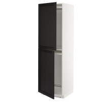 Szaf wys n lod/zam, biały/Lerhyttan bejcowane na czarno METOD 892.577.99
