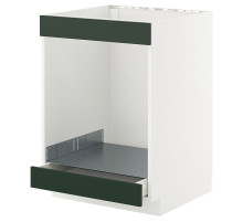 Sza st na płyt+piek z szuf, biały/Havstorp głęboki zielony METOD / MAXIMERA 895.565.95
