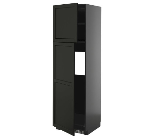 Sza wys lod z 2 drz, czarnoszary/Lerhyttan bejcowane na czarno METOD 895.886.57