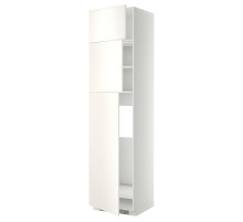 W sz d lod z 3 drz, biały/Veddinge biały METOD 994.542.14