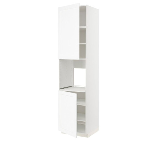 Sza st wys pie 2dr/pół, biały Enköping/biały imitacja drewna METOD 994.735.47