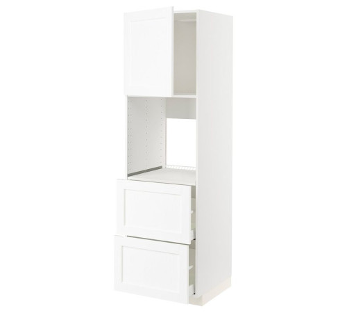 W sz n pie dr/2fr/2w szu, biały Enköping/biały imitacja drewna METOD / MAXIMERA 994.735.71