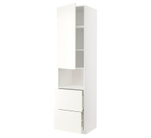 W szafka do mikr drzwi/2 szuf, biały/Vallstena biały METOD / MAXIMERA 995.074.58