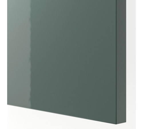 Szafka wysoka na wbud. AGD, biały/Kallarp ciemny szarozielony z połyskiem METOD 995.864.55