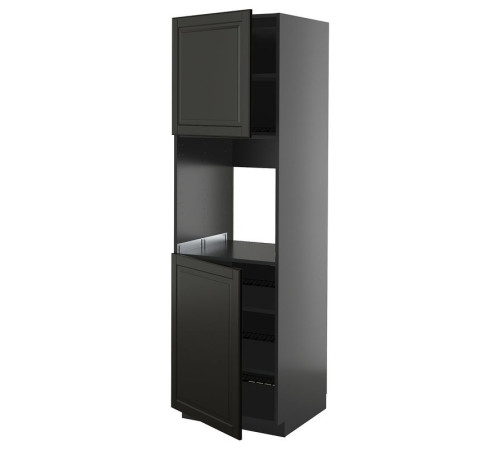 Sza st wys pie 2dr/pół, czarnoszary/Bodbyn czarny METOD 995.890.05